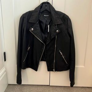 Madewell Washed Leather Motorcycle Jacket